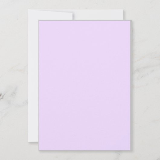 パープルキュートユニコーン誕生日招待状 招待状 (裏面)