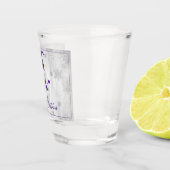 パープルキュート雪だるまホリデーショットグラス ショットグラス (右)