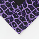 パープルキリンプリントフリースブランケット フリースブランケット (角)