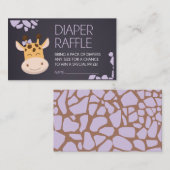 パープルキレーフおむつラッフルチケット エンクロージャーカード (正面/裏面)