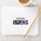 パープルキレーフファーパターン住所 シール (インサイチュ)