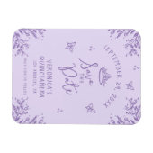 パープルキンセアニェラ日付を保存フレキシブル マグネット (横)