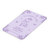 パープルキンセアニェラ日付を保存フレキシブル マグネット (左側)