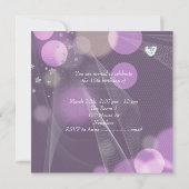 パープルキンセアニェラ15th誕生日パーティー 招待状 (裏面)