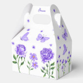 パープルキンセアニラバタフライとバラフローラ フェイバーボックス (裏面)