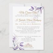 パープルキンセアニラミスカインスアニョス 招待状 (正面)