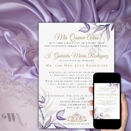 パープルキンセアニラミスカインスアニョス 招待状