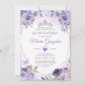 パープルキンセアニラ15アノスクラウンメキシカンバタフライ 招待状 (正面)