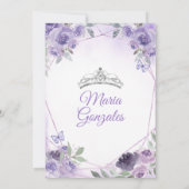 パープルキンセアニラ15アノスクラウンメキシカンバタフライ 招待状 (裏面)