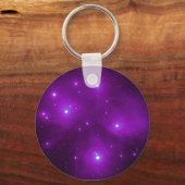 パープルキーチェーンのプリアード キーホルダー (正面)