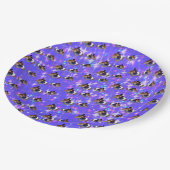 パープルギニアピグスパークル、誕生日プレート ペーパープレート (アングル)