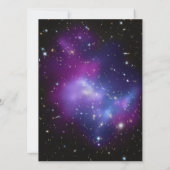 パープルギャラクシークラスタープラネタリウムウェディング 招待状 (裏面)