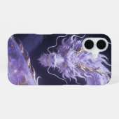 パープルギャラクシードラゴン | 神秘的な宇宙ドラゴン幻想 iPhone 16ケース (裏面横)