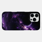 パープルギャラクシー携帯ケース iPhoneケース (裏面横)