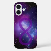 パープルギャラクシー無限大マーク Case-Mate iPhoneケース (裏面)