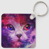 パープルギャラクシー猫 キーホルダー (裏面)