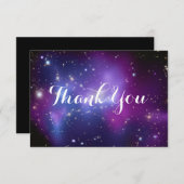 パープルギャラクシー クラスター セレスチアル サンキューカード (正面/裏面)