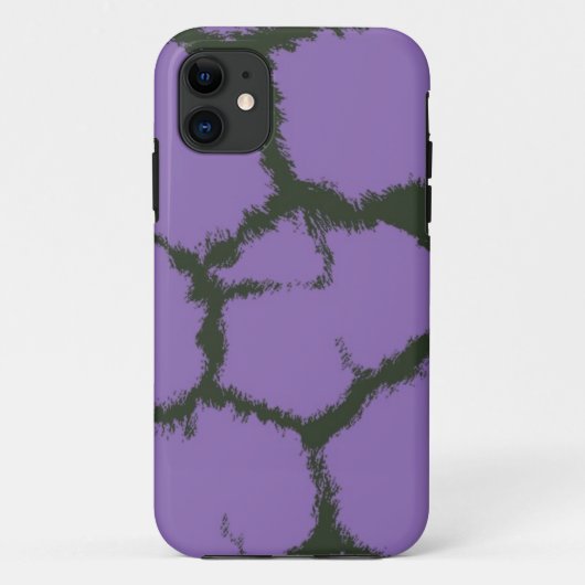 パープルギラッフェファーパターン Case-Mate iPhoneケース (裏面)