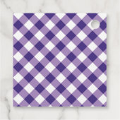 パープルギンガムとヒマワリありがとう フェイバータグ (裏面)