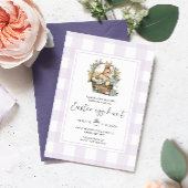 パープルギンガムバニーイースターエッグ狩り 招待状