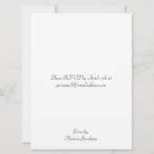 パープルギンガムベビーシャワー招待状 招待状 (裏面)