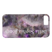 パープルクォーツモノグラムの- Case-Mate iPhoneケース (裏面(横))