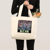パープルクッシュ ラージトートバッグ (正面(商品))