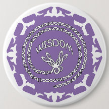 パープルクラウンチャクラ "Wisdom" トンボ ホワイトBG