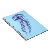 パープルクラゲイラストレーションデザイン ノートブック (右側)