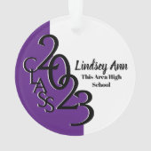 パープルクラス2023卒業写真 オーナメント (裏面)