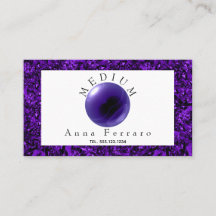 パープルクリスタルボール&アメジスト占い