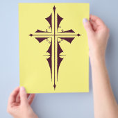 パープルクリスチャン・クロス チラシ (手)