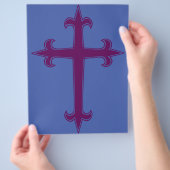 パープルクリスチャン・クロス チラシ (手)