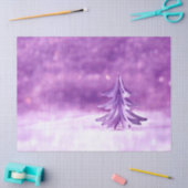 パープルクリスマスウィンターワンダーランド 薄葉紙 (クラフト)