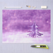 パープルクリスマスウィンターワンダーランド 薄葉紙 (クラフト)