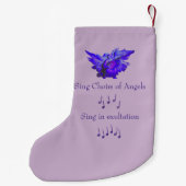 パープルクリスマスエンジェルストッキング（小） スモールクリスマスストッキング (裏面)