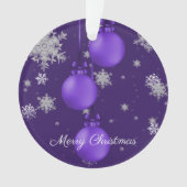 パープルクリスマスオーナメントズホリデーオーナメント オーナメント (正面)