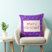 パープルクリスマスキャンディカネス装飾用クッション クッション (椅子)