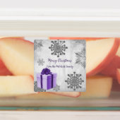 パープルクリスマスギフトホリデーベーキングラベル ラベル (貼付)