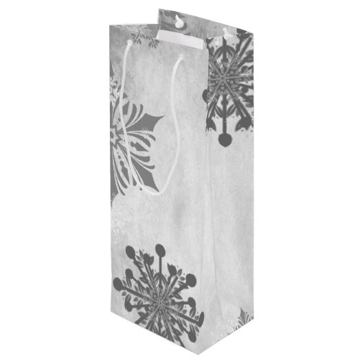 パープルクリスマスギフトホリデーワイン抱き枕 ワインギフトバッグ (裏面アングル)