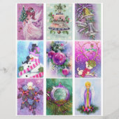 パープルクリスマスクリップアート (正面)