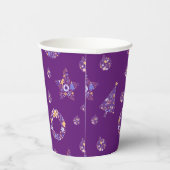 パープルクリスマスパーティーカップ – set 1 紙コップ (右)