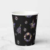 パープルクリスマスパーティーカップ – set 2 紙コップ (左)