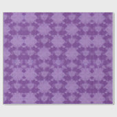 パープルクリスマスホリデーギフト ラッピングペーパー (フラット)