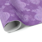 パープルクリスマスホリデーギフト ラッピングペーパー (ロールコーナー)