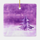 パープルクリスマスワンダーランド セラミックオーナメント (裏面)