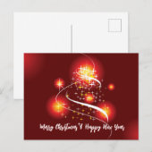 パープルクリスマス ポストカード (正面/裏面)