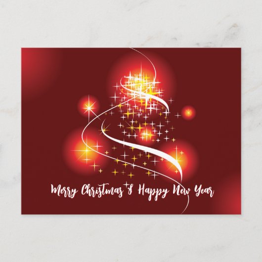 パープルクリスマス ポストカード (正面)