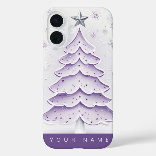パープルクリスマス Case-Mate iPhoneケース (裏面)