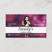 パープルクリーニングサービス 名刺 (正面)